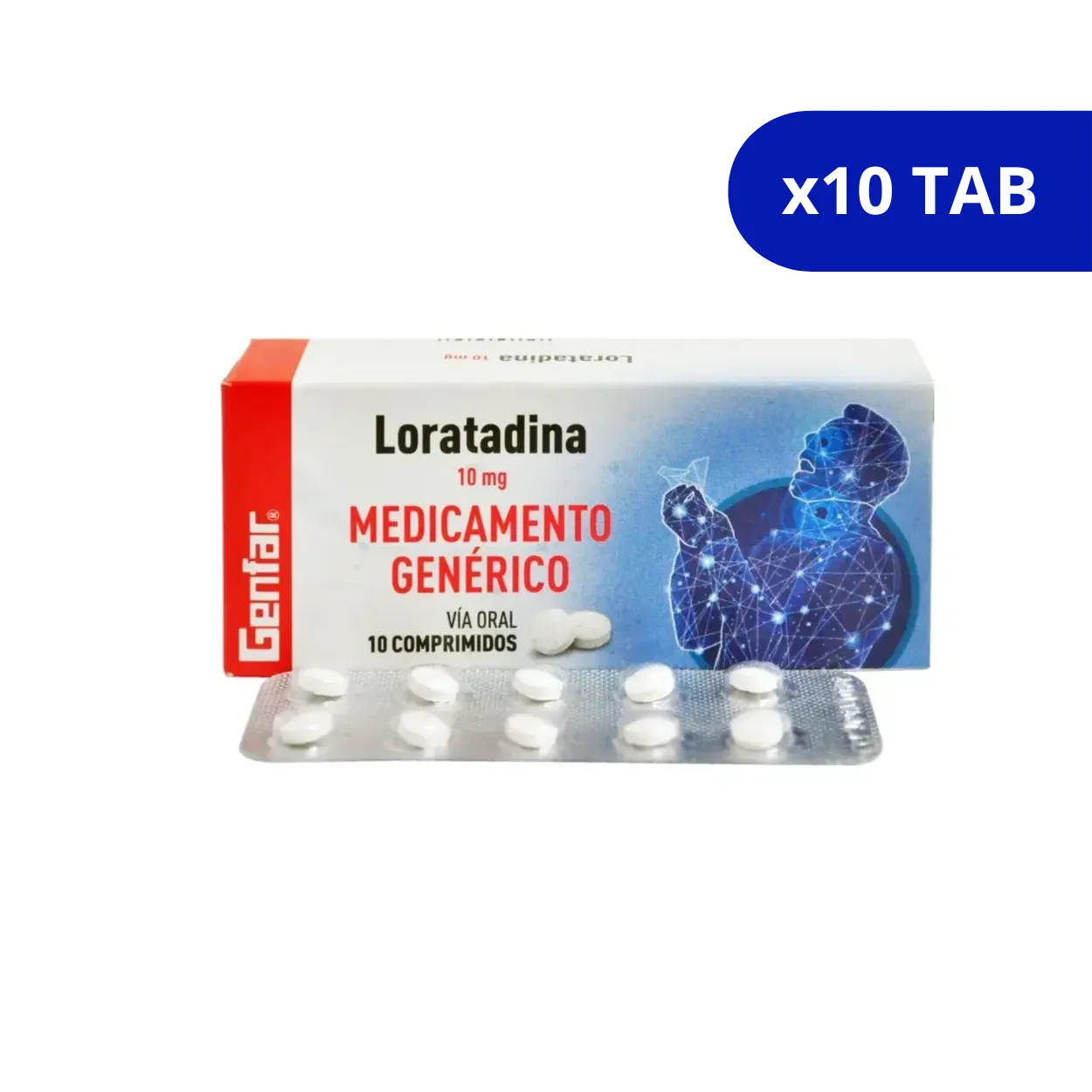 image1021ao9nkl4combbn4klt.webp LORATADINA GF 10 MG X 10 TAB - Imagen 1
