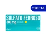 SULFATO FERROSO TABLETAS LPFF 300 MG X 300 TAB
