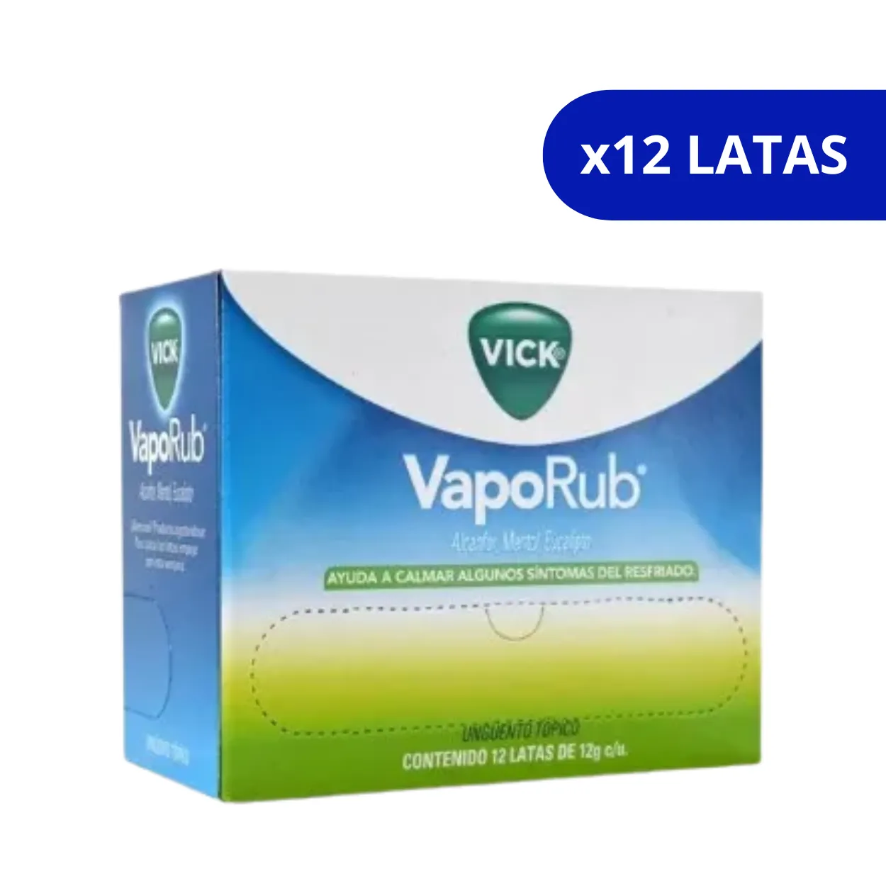 image11q9jeqzgihqimetcaqwv.webp VICK VAPORUB P&G 12 GR X 12 LATAS - Imagen 1