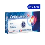 CETIRIZINA A.G 10 MG X 10 TAB