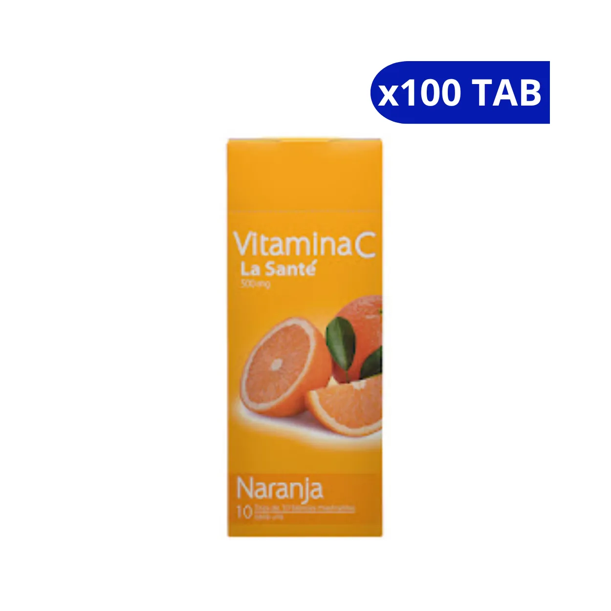image124w2zylpn47mi3nbls9.webp VITAMINA C NARANJA 500 MG LSAN X 100 TAB - Imagen 1
