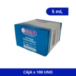 JERINGA BEGUT CON IVA 5 ML  X 100 UN
