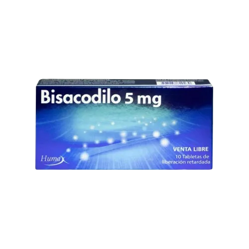 image156yv6l251uelx0qtkge.webp BISACODILO HUMAX 5 MG X 10 TAB - Imagen 1