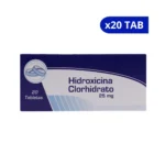 HIDROXICINA COAS CLORHIDRATO 25 MG X 20 TAB