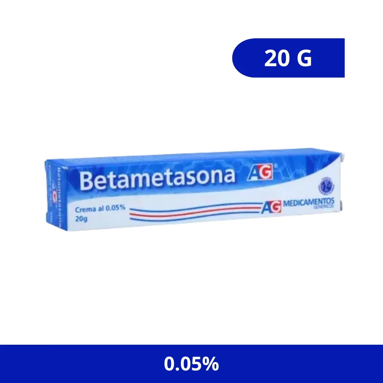 image15v4wle3typ6mj7lkslk.webp BETAMETASONA A.G CREMA 0,05 X 20 GR - Imagen 1