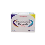DIFENHIDRAMINA CLORHIDRATO ANGLO 50 MG X 50 CAP