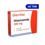 NITAZOXANIDA GF 500 MG X 6 TABLETAS RECUBIERTAS