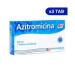 AZITROMICINA A.G 500 MG X 3 TAB