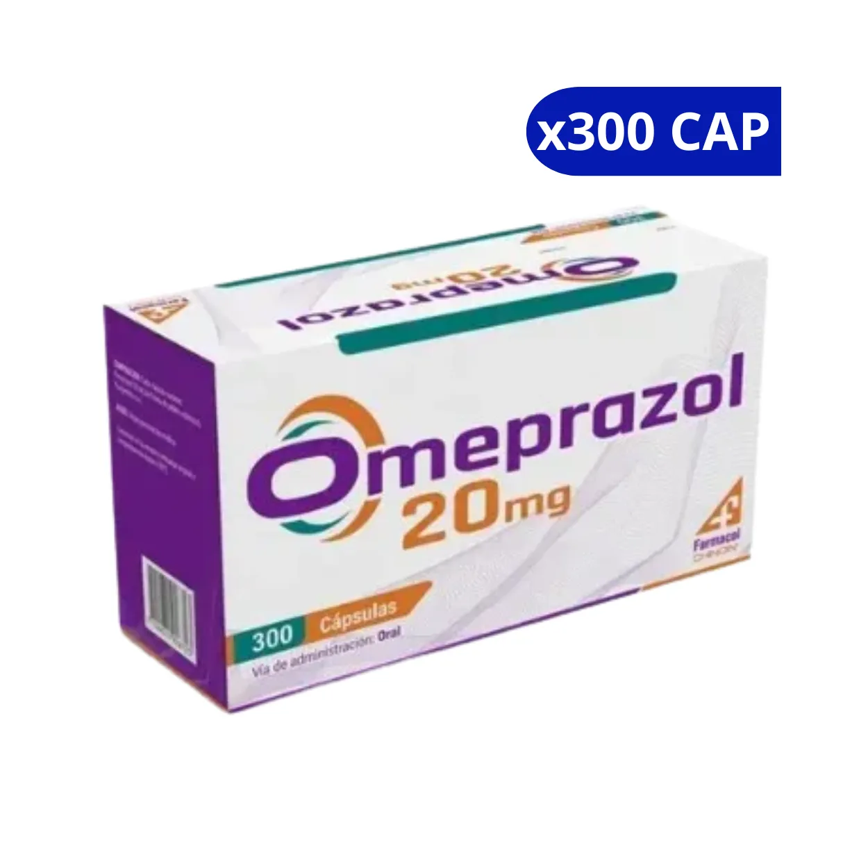 image17xw5lej4q0lminr16yl.webp OMEPRAZOL FARMACOL 20 MG X 300 CAP - Imagen 1