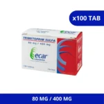 TRIMETOPRIM SULFA ECAR 80 MG/ 400 MG X 100 TAB