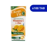 VITAMINA C KEOPS NARANJA  + ZINC X 100 TAB