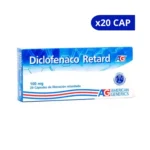 DICLOFENACO RETARD A.G  100 MG X 20 CAP