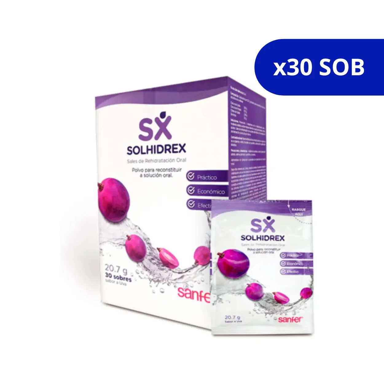 image1c4rh9n49xoqmfocyvxs.webp SOLHIDREX SALES REHIDRATACION LABIN UVA X 30 SOBRES - Imagen 1