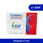 VITAMINA C ECAR 500MG/5ML X 1 AMP