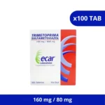 TRIMETOPRIMA ECAR 160 MG / 800 MG X 100 TAB