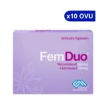 FEM DUO COLMED METRONI + CLOTRIMA X 10 OVULOS