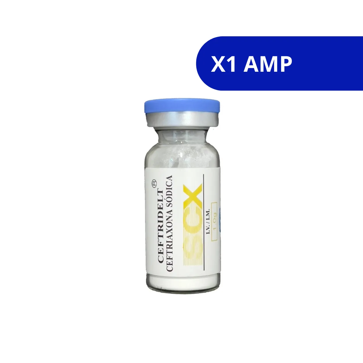 image1hfeknlfrvxmabk6qsb.webp CEFTRIDELT DELTA CEFTRIAXONA 1 GR X 1 AMP - Imagen 1