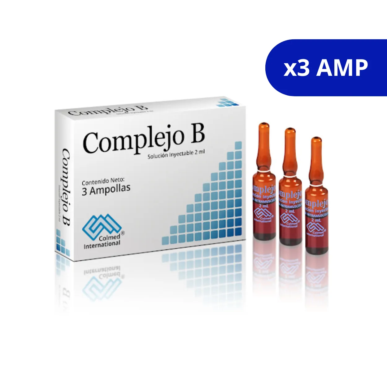 image1i2z8wp4wv7maolxr3i.webp COMPLEJO B COLMED AMP 2 ML CAJA X 3 - Imagen 1