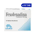 FEXOFENADINA COLMED 120 MG X 10 TABLETAS