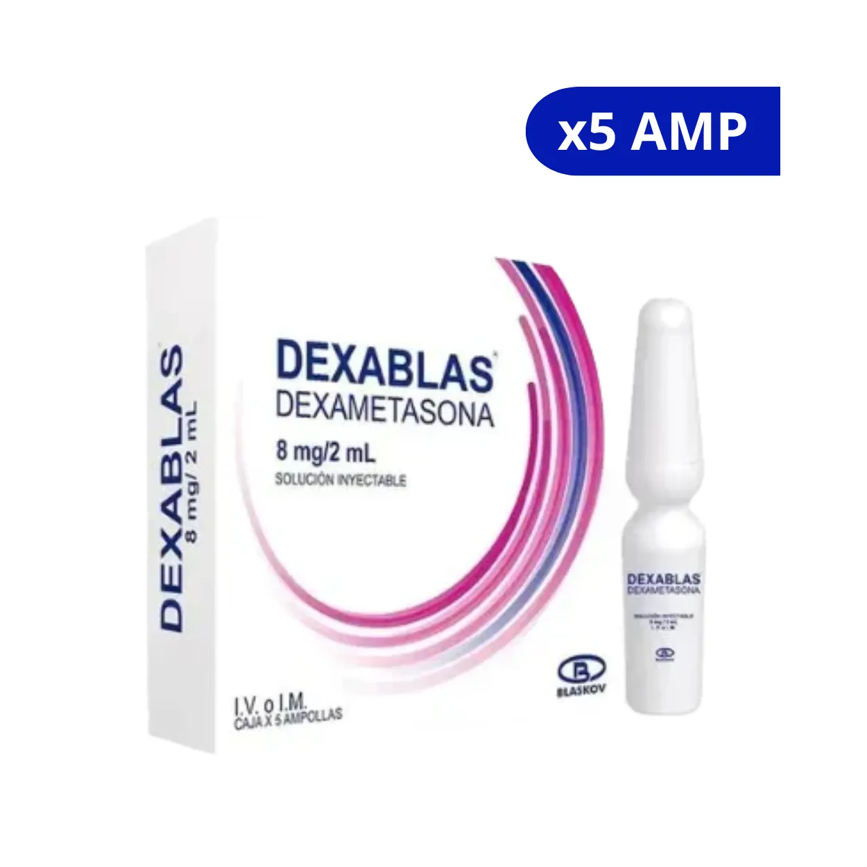 image1jeoqwpwwpaminh9cc6.webp DEXABLASS BLASKOV 8 MG X 5 AMP - Imagen 1