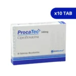 PROCATEC CIPROFLOXACINA BCN 500 MG X 10 TAB
