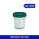 RECOLECTOR DE ORINA TAPA VERDE FRASMED X 50 UND CON IVA