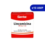 LINCOMICINA GF 600 MG / 2 ML X 10 AMP
