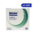 BETAZKOV BETAMETASONA BLASKOV 8MG/2ML X 5 AMP.