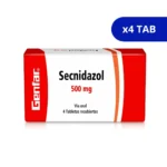 SECNIDAZOL GF 500 MG X 4 TAB RECUBIERTAS