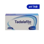 TADALAFILO COAS 20 MG X 4 TABLETAS RECUBIERTAS