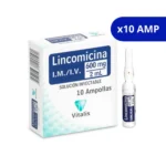 LINCOMICINA VT 600 MG / 2ML X 10 AMP