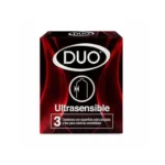 PRESERVATIVO DUO RECK ULTRASENSIBLE X 3 UNDS