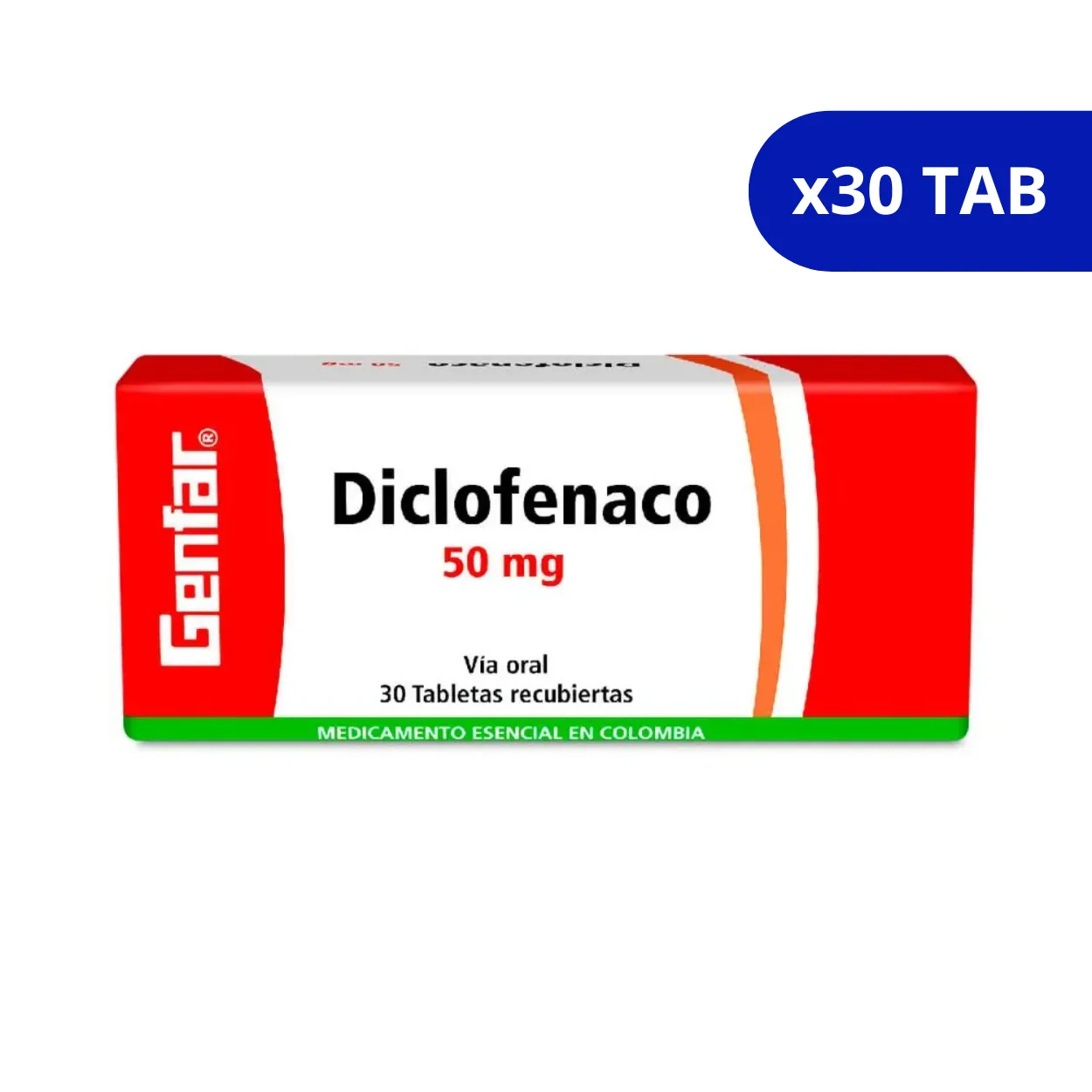image1p14x8sahubpmaq797be.webp DICLOFENACO SODICO GF 50 MG X 30 TABLETAS - Imagen 1