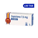 ZOPICLONA RECIPE DE 7,5 MG X 30 TAB RECUBIERTAS