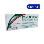 IMPOFLEX IMPO TIZANIDINA 4 MG X 10 TAB