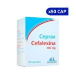 CEPRAX ANGLO CEFALEXINA 500 MG X 50 CAP