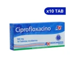 CIPROFLOXACINO A.G 500 MG X 10 TAB
