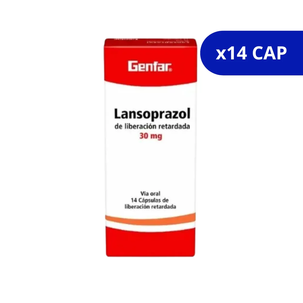 image1t2ncmy2r56ometcjjer.webp LANSOPRAZOL GF LIBERACION RETARDADA 30 MG X 14 CAP - Imagen 1