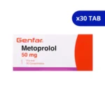 METOPROLOL GF 50 MG X 30 TABLETAS