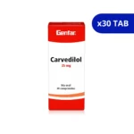 CARVEDILOL GF 25 MG X 30 TABLETAS