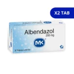 ALBENDAZOL M.K 200 MG X 2 TAB RECUBIERTAS