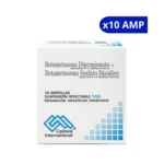 BETAMETASONA DIPROPIONATO + BETAMETASONA FOSTATO 2MG  COLMED X 10 AMPOLLAS