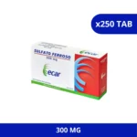 SULFATO FERROSO TABLETAS ECAR 300 MG X 250 TAB