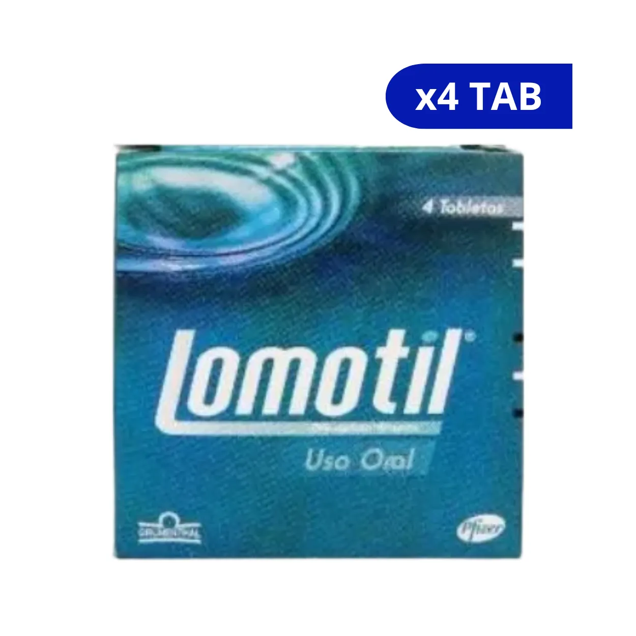 image1ut7eqqmytgkmgit0s6l.webp LOMOTIL PFIZER DIFENOXILATO 2,5 + ATROPINA 0,025 X 4 TAB - Imagen 1