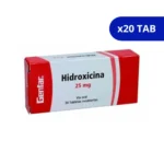 HIDROXICINA GF 25 MG X 20 TABLETAS RECUBIERTAS