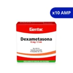 DEXAMETASONA GF 8MG/2ML X 10 AMPOLLAS