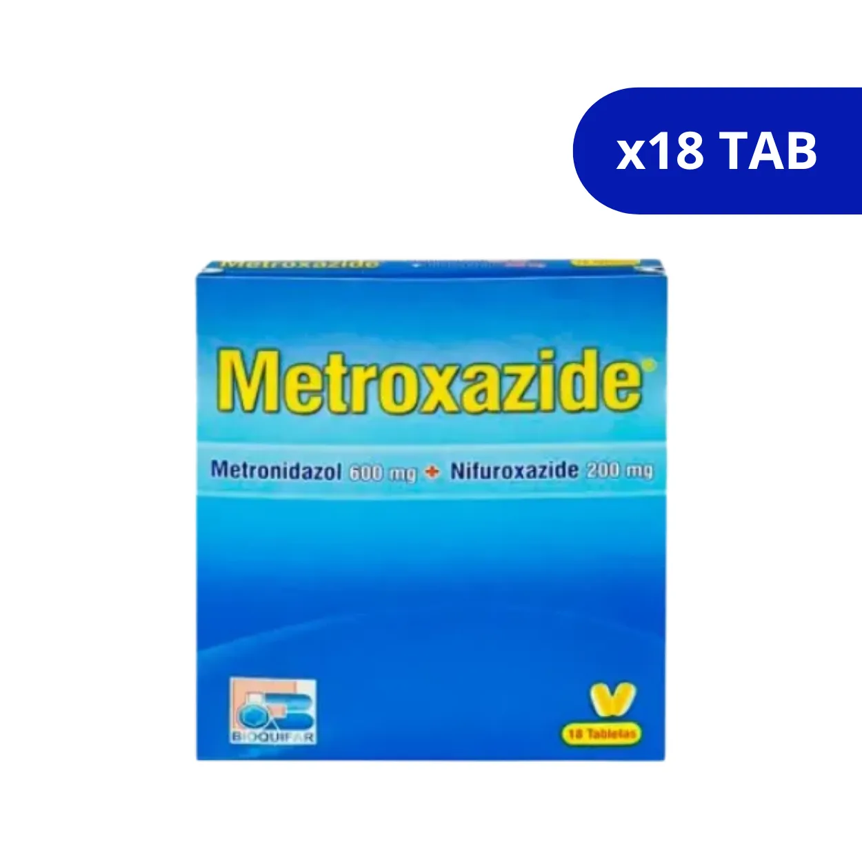 image1xd420ds29frmfbjctto.webp METROXAZIDE LABQ METRON + NIFURO X 18 TAB - Imagen 1