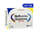 METFORMINA ANGLO 850 MG X 30 TABLETAS