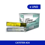 CATETER INTRAVENOSO ALFA AMARILLO 24G X 19 MM