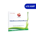 N-BUTIL BROMURO FARMI HIOSCINA 20 MG X 10 AMP